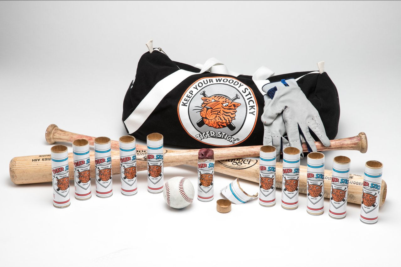 tiger stick gym bag baseball bat bat wax #batwax grip stick cricket golf sports